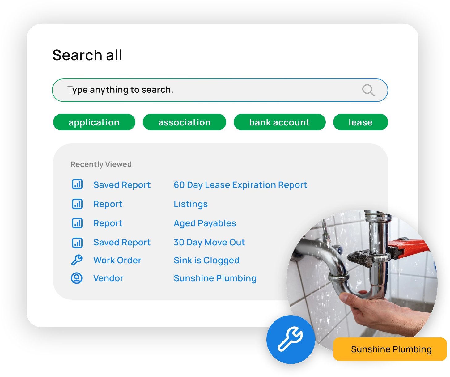 Global Search feature example