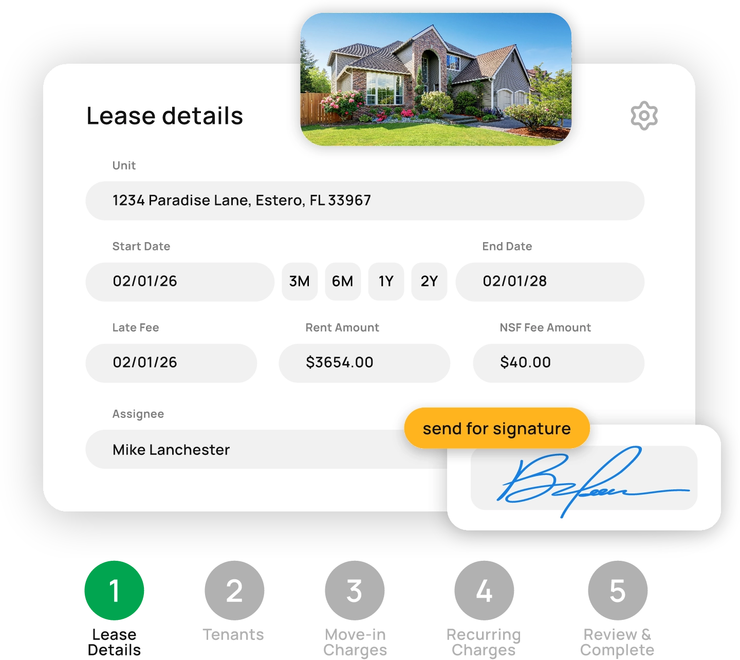 leasing feature example